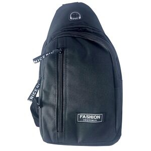 Black Sling Bag Sport Fashion Instinct Chest Pack